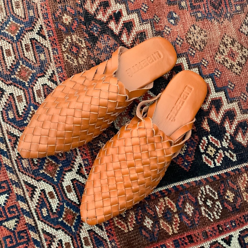Liberty woven mules